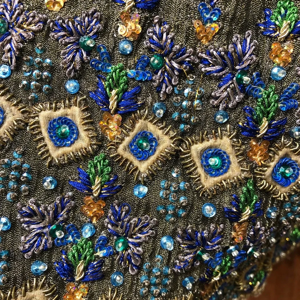 Indian Custom Made Tunic Dress w/ Beautiful Bead Detail
